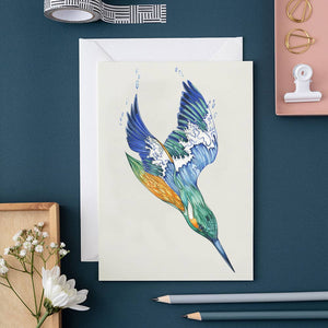 KINGFISHER GREETINGS CARD