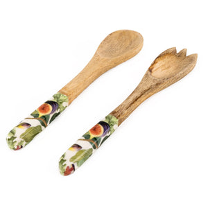 MANGO WOOD SPOON AND FORK ,- FIG DESIGN