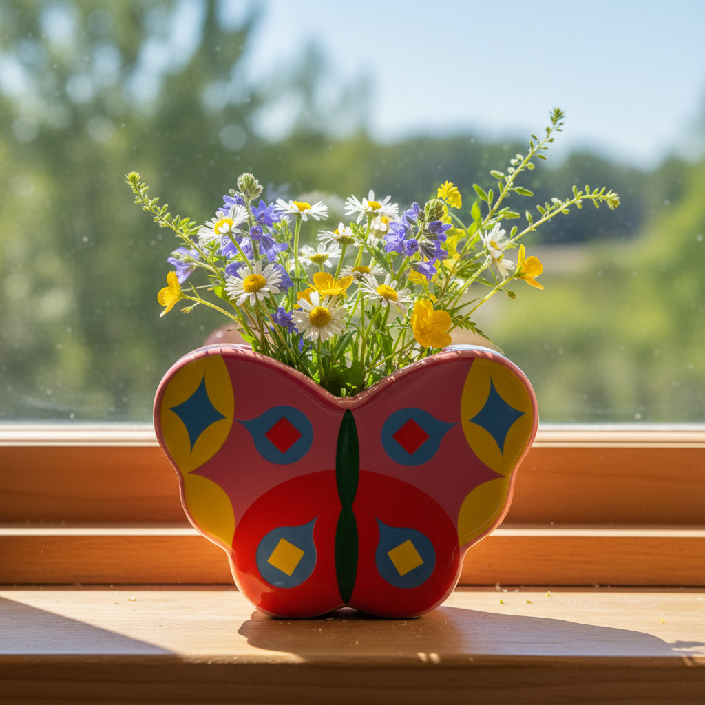 BUTTERFLY PENCIL VASE