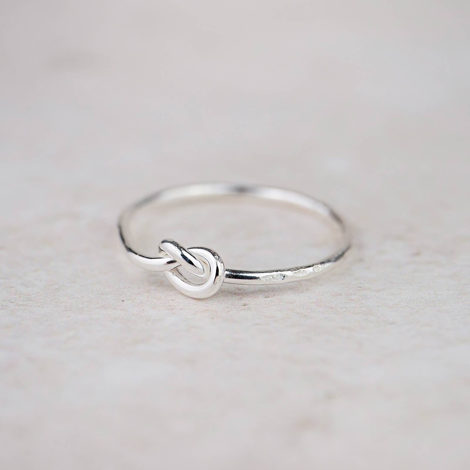 Sterling Silver Love Knot Ring - Feather & Twigs