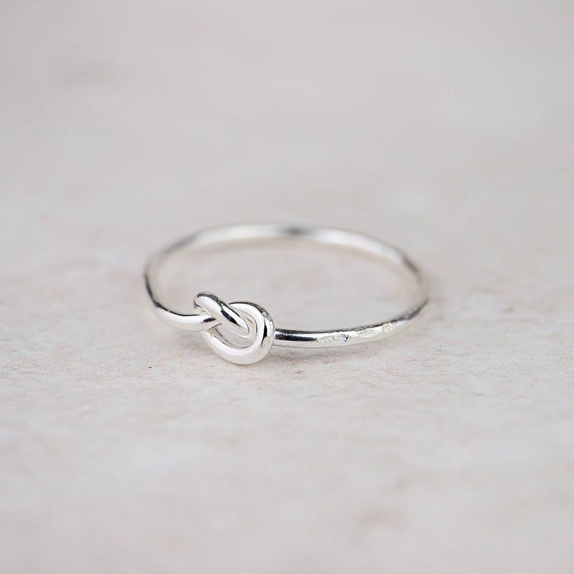 Sterling Silver Love Knot Ring - Feather & Twigs