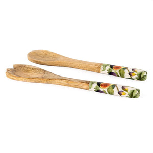 MANGO WOOD SPOON AND FORK ,- FIG DESIGN