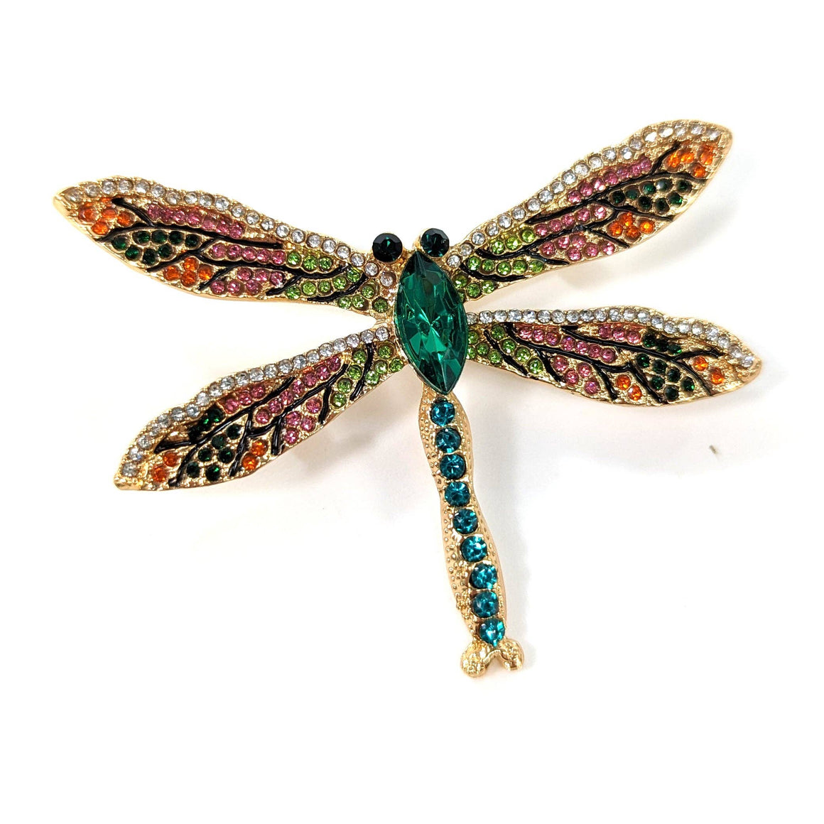 DAINTY DRAGONFLY BROOCH/SCARF PIN - Feather & Twigs