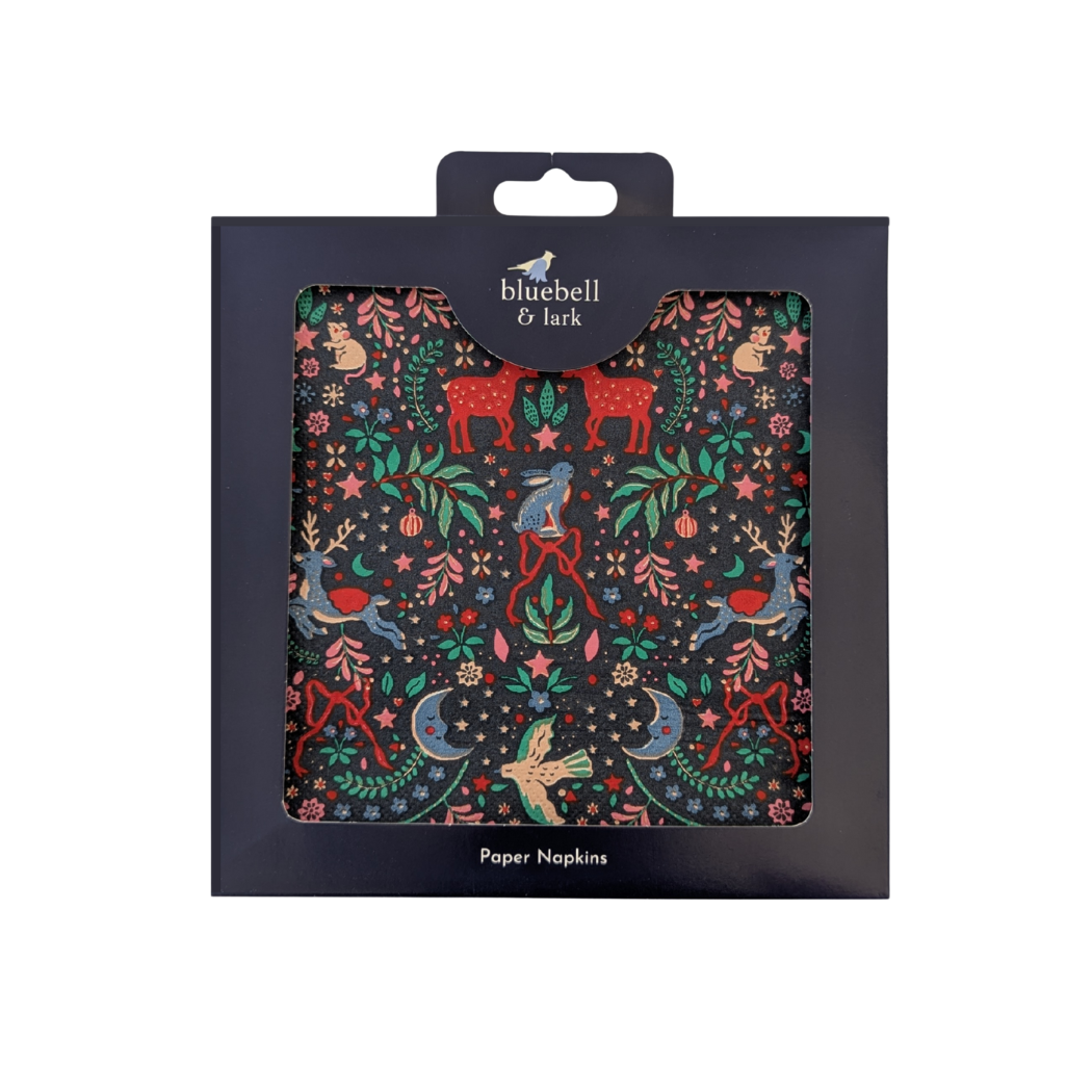 FESTIVE DREAM CHRISTMAS PAPER NAPKINS - PACK OF 20 - Feather & Twigs