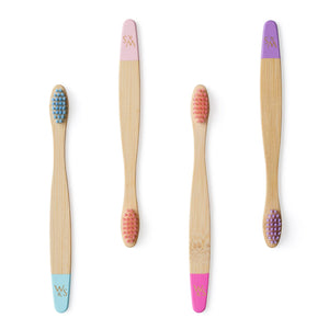 CHILDREN’S BAMBOO TOOTHBRUSH (FSC 100%)- 4 PACK - CANDY