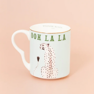 CHEETAH SMALL MUG BY YVONNE ELLEN