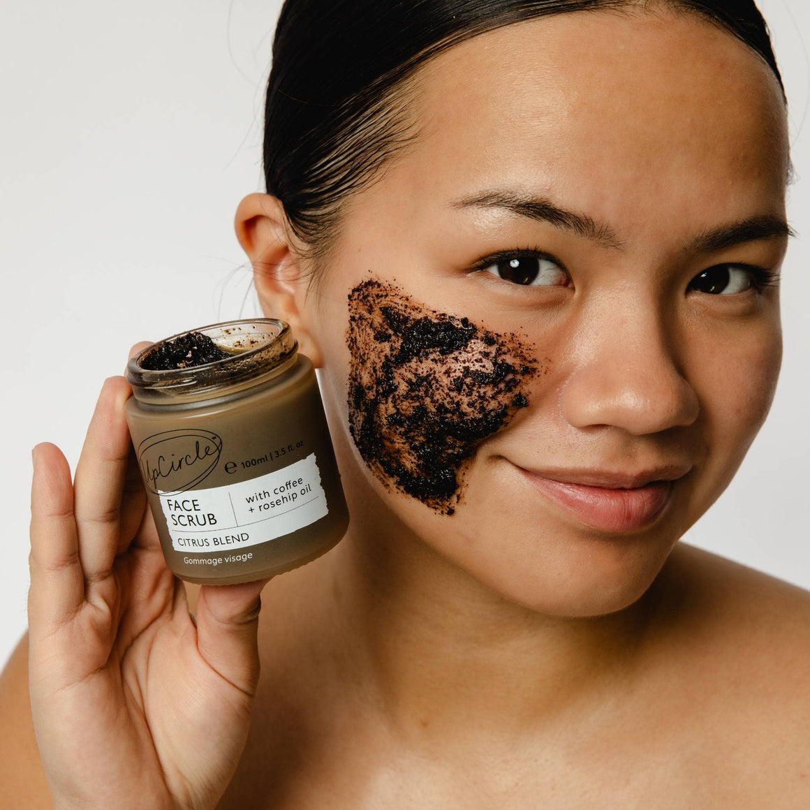 COFFEE & ROSEHIP CITRUS FACE SCRUB VEGAN ECO EXFOLIATOR
