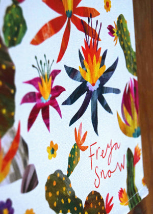 DESERT CACTUS TEA TOWEL - BY FREYA SNOW