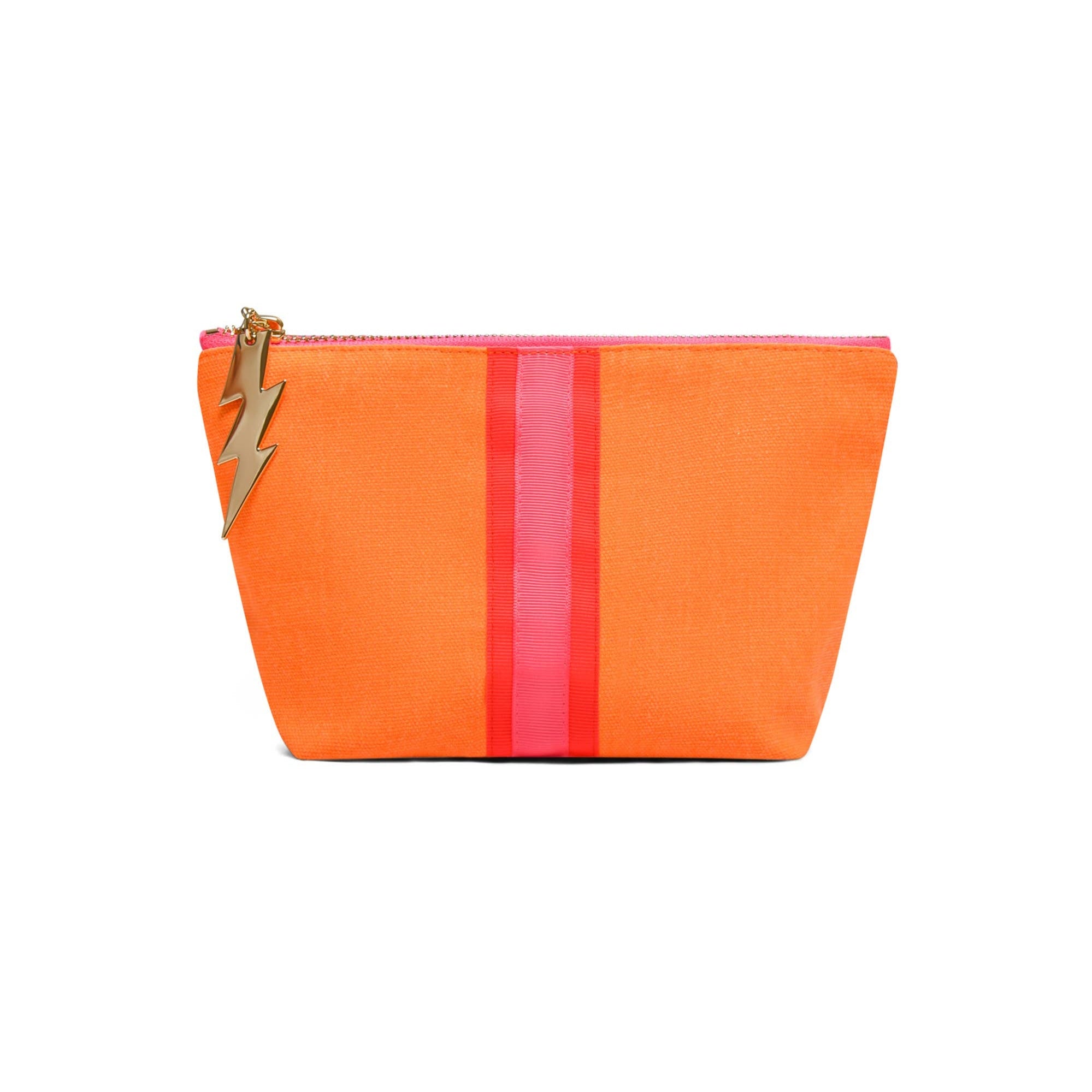 SMALL ORANGE MAKEUP BAG BY COCKATOO - Feather & Twigs