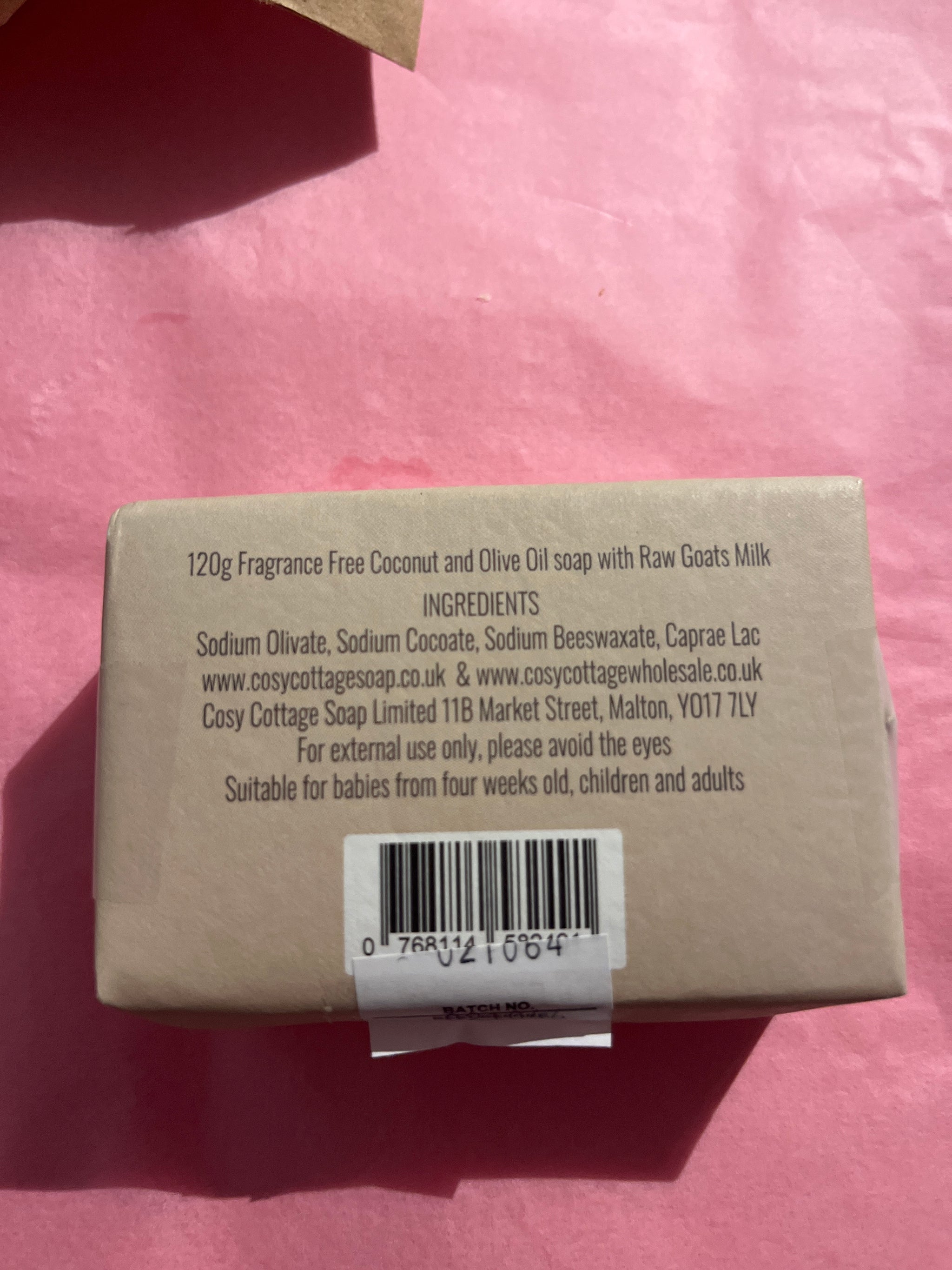 GOATS MILK SOAP FOR SENSITIVE SKINS OR BABIES - Feather & Twigs