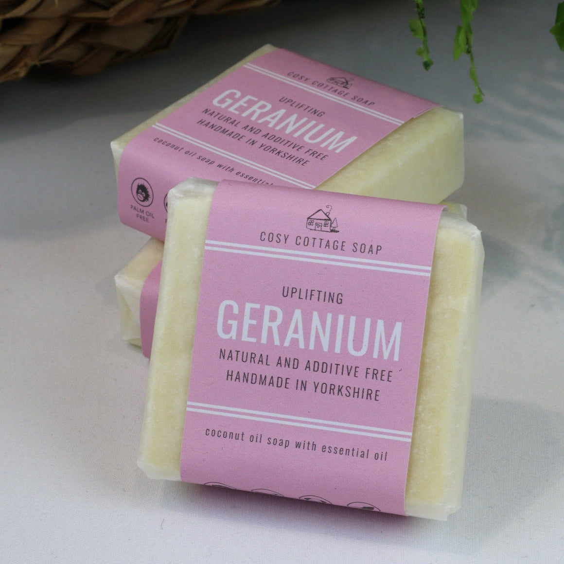 HANDMADE GERANIUM SOAP - Feather & Twigs