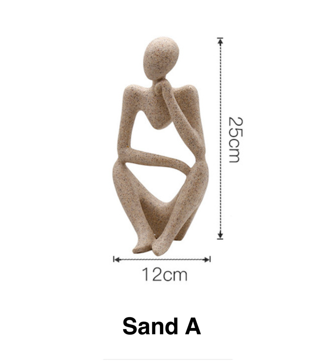 Nordic Abstract Thinker Figurines - Feather & Twigs