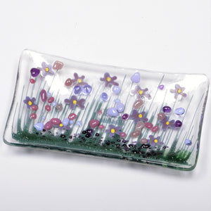 Handmade Fused Glass - Violet Small Dish