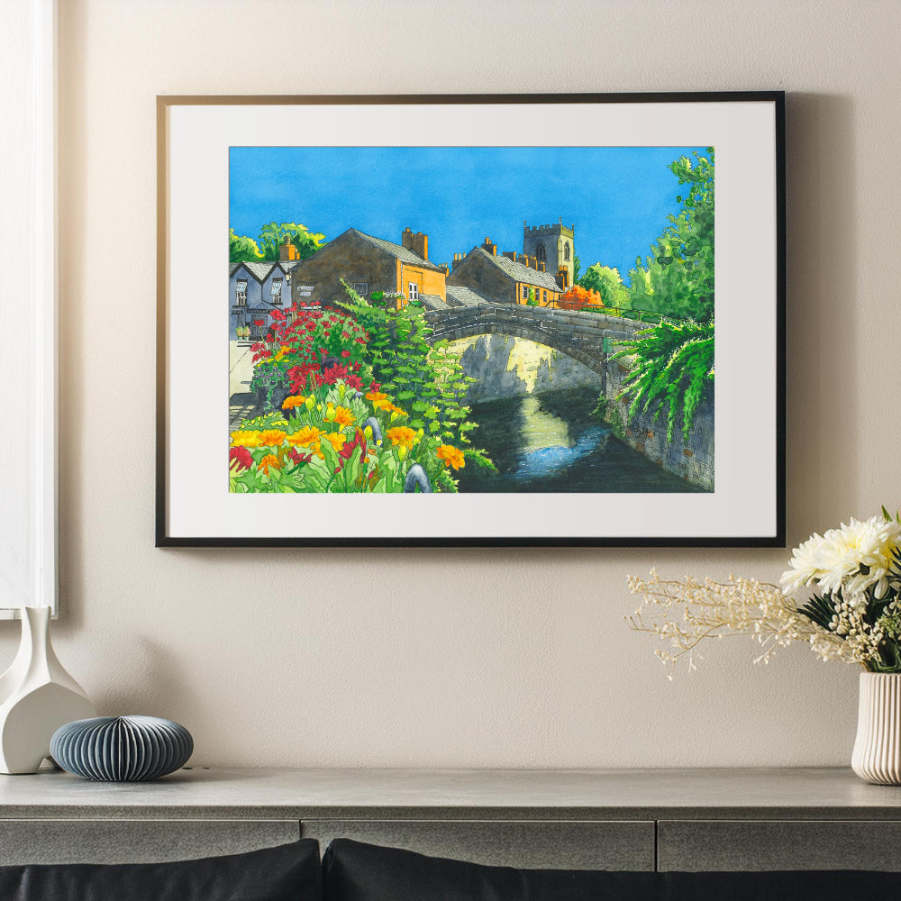 CROSTON A3 FRAMED OR UNFRAMED AND MOUNTED BY DAVID JENKiNS - Feather & Twigs