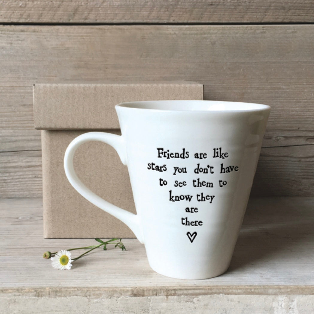 PORCELAIN FRIENDSHIP MUGS - VARIOUS MESSAGES - Feather & Twigs