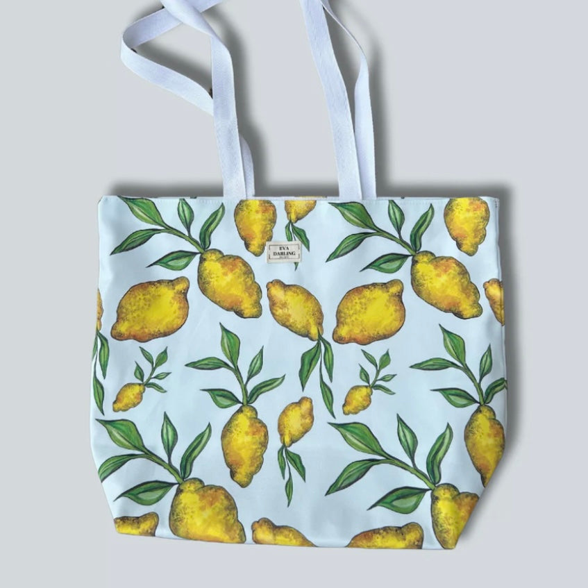AMALFI LEMON TOTE BAG - Feather & Twigs