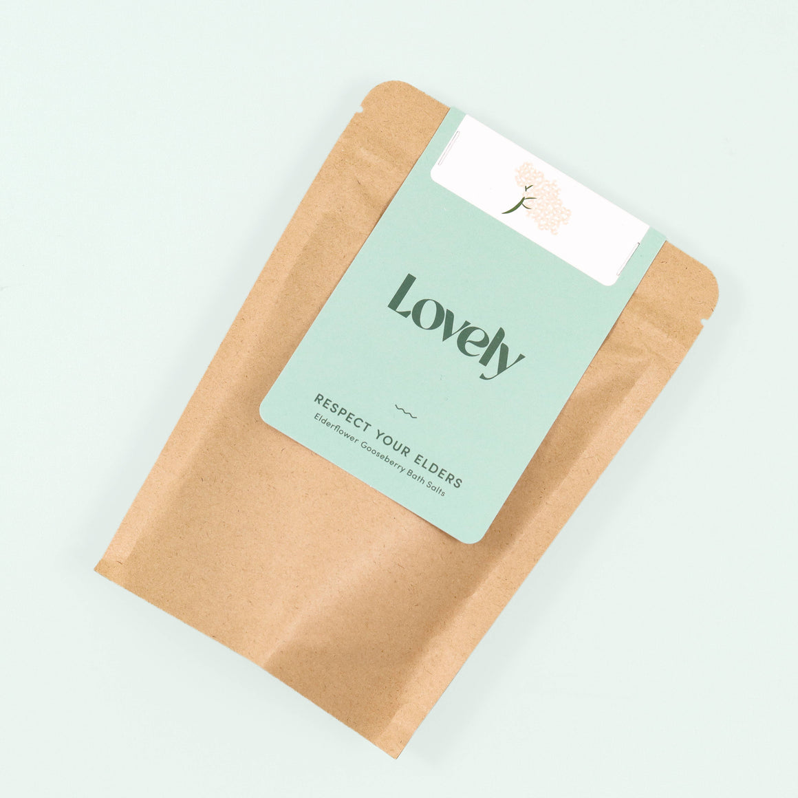 BATH SALTS - RESPECT YOUR ELDERD - ELDERFLOWER AND GOOSEBERRY