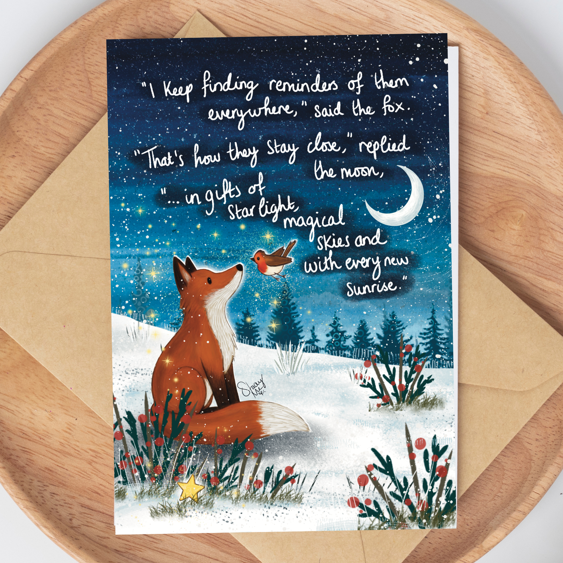 'REMINDERS' - 2025 CHRISTMAS CARD FROM FOX UNDER THE MOON
