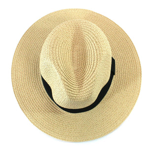 PANAMA STYLE FOLDABLE SUN HAT WITH BAG - LARGE Up to 59cm