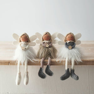FABRIC ANGELS - 4 COLOUR OPTIONS- 16cm