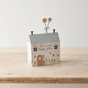 "OUR HAPPY PLACE" WOODEN BLOCK