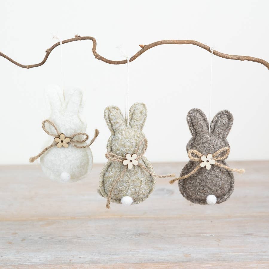 Bunny Hanger Mix, 10cm - Feather & Twigs