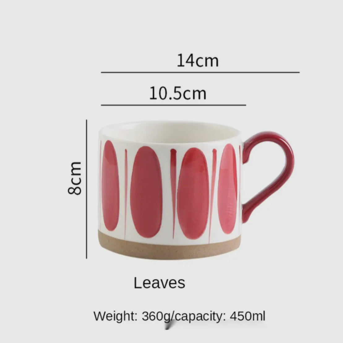 NORDIC MUGS LEAF AND LINE DESIGNS - Feather & Twigs