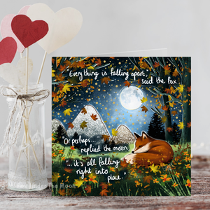 'FALLING APART' - GREETING CARD FROM FOX UNDER THE MOON
