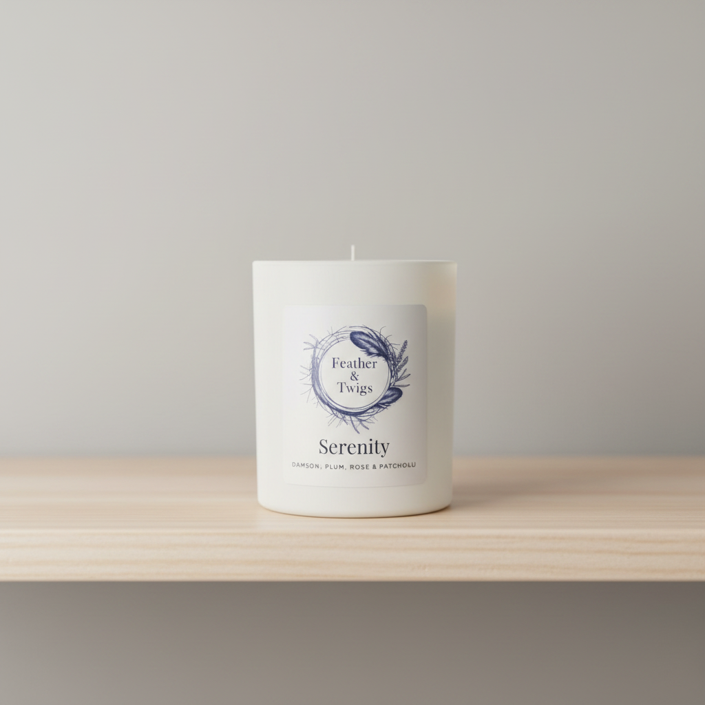 SERENITY- 30cl Candle - Damson, Plum, Rose and Patchouli