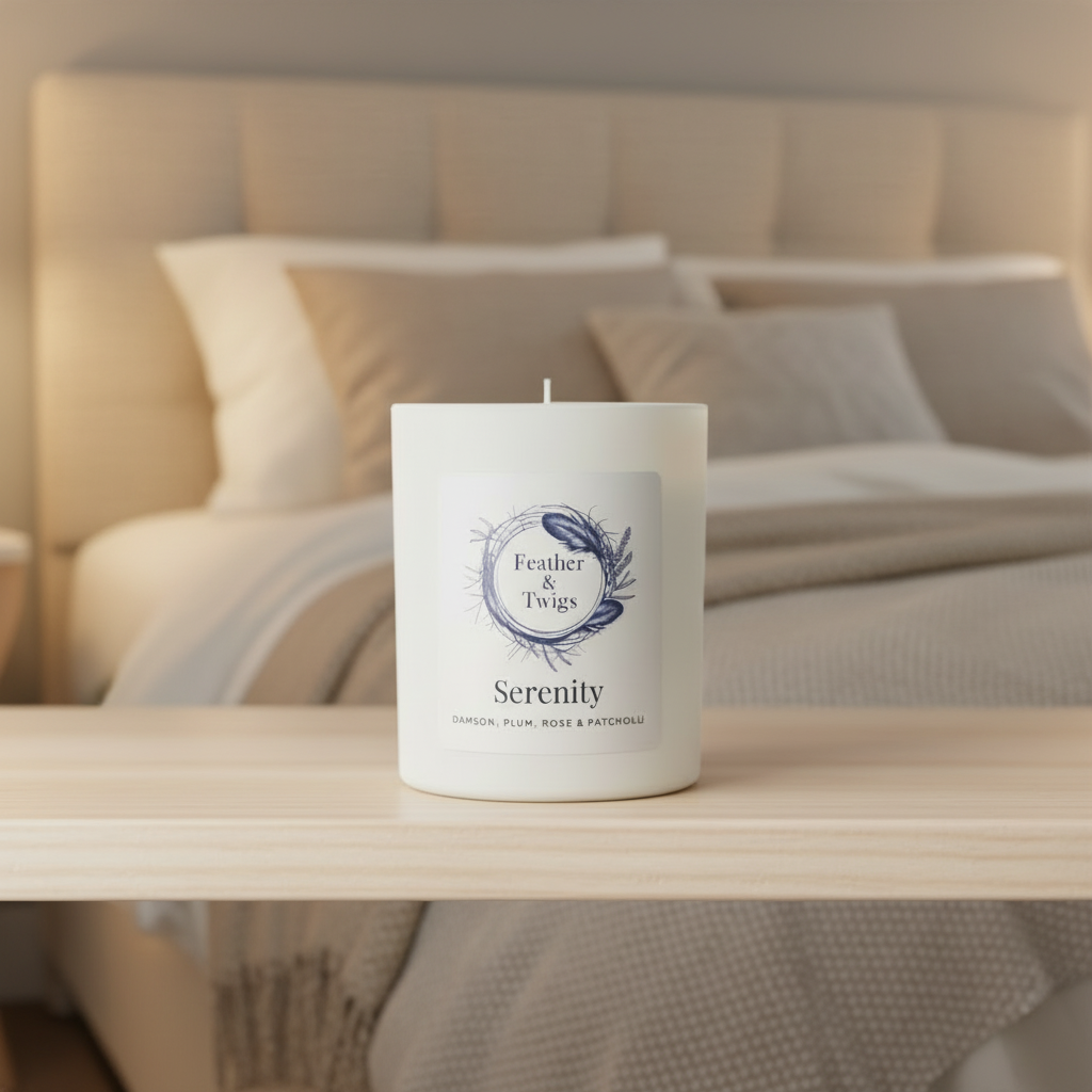 SERENITY- 30cl Candle - Damson, Plum, Rose and Patchouli