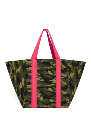 CAMO BEACH BAG