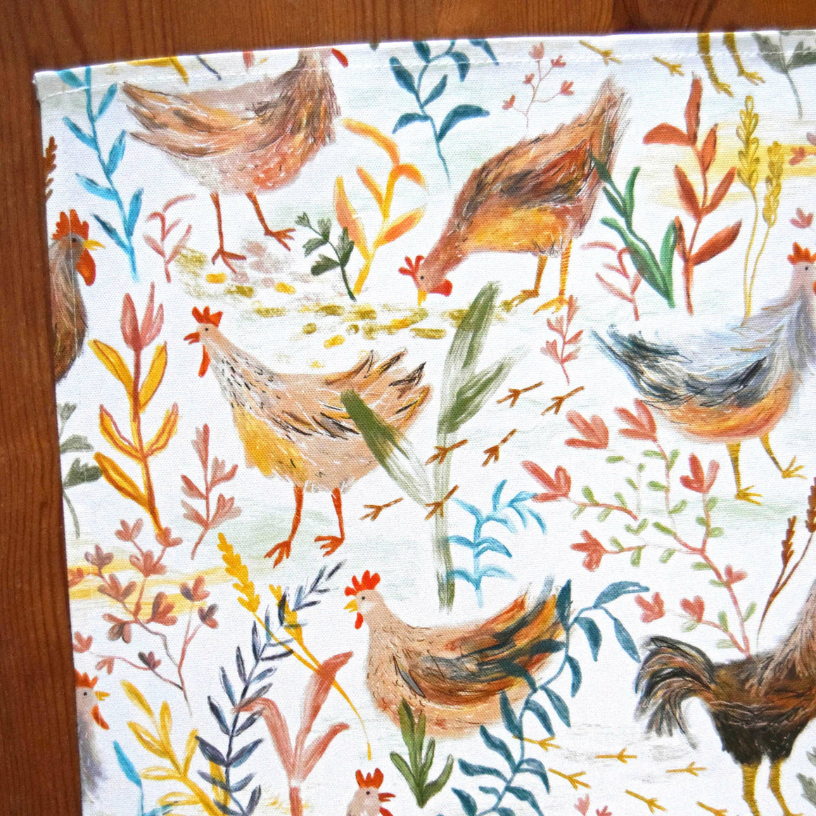 'CHICKENS' TEA TOWEL BY FREYA SNOW - Feather & Twigs