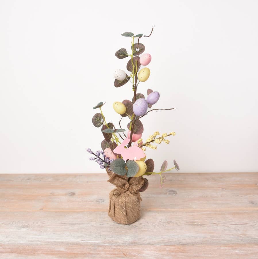 ARTIFICIAL EASTER EGG TREE - 50cm - Feather & Twigs