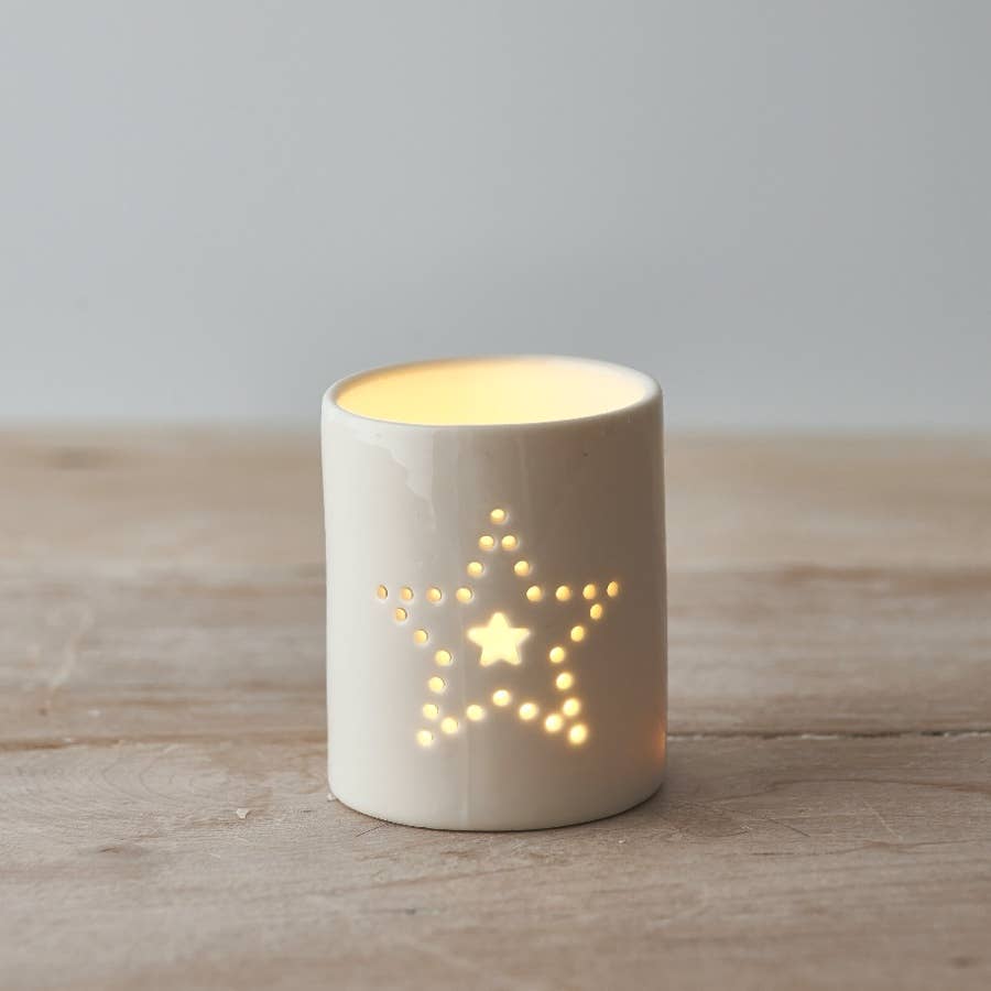 DOTTED TEA-LIGHT HOLDER, 6cm - Feather & Twigs