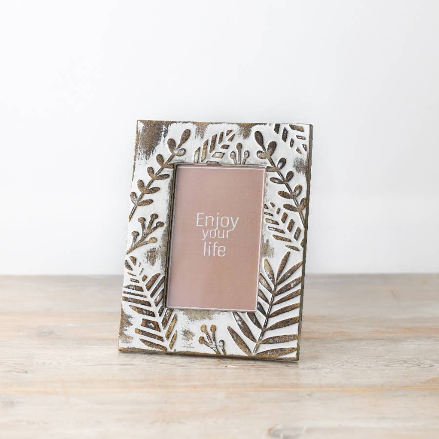ENJOY YOUR LIFE PHOTO FRAME, 22cm - Feather & Twigs