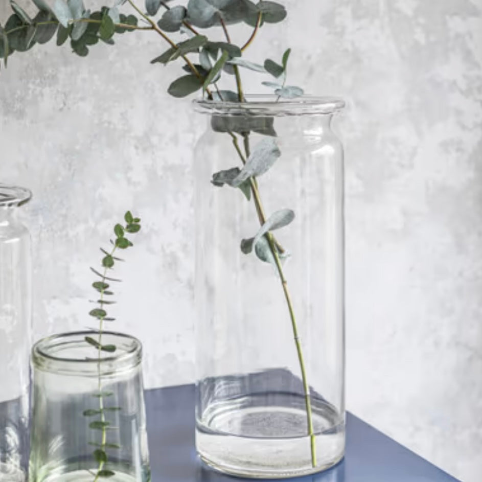LARGE COLUMN VASE - Feather & Twigs