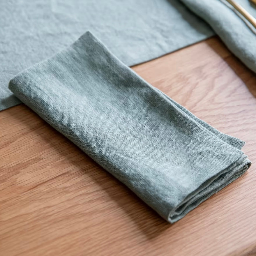LINEN NAPKINS - SET OF FOUR- ROSEMARY - Feather & Twigs