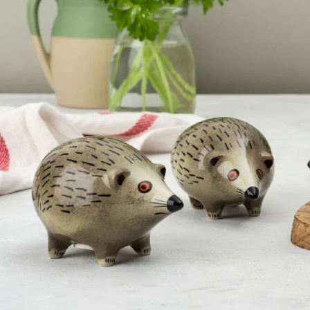 HEDGEHOG SALT AND PEPPER POTS - Feather & Twigs