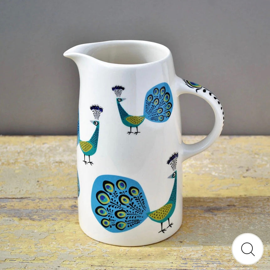 PEACOCK JUG BY HANNAH TURNER - Feather & Twigs