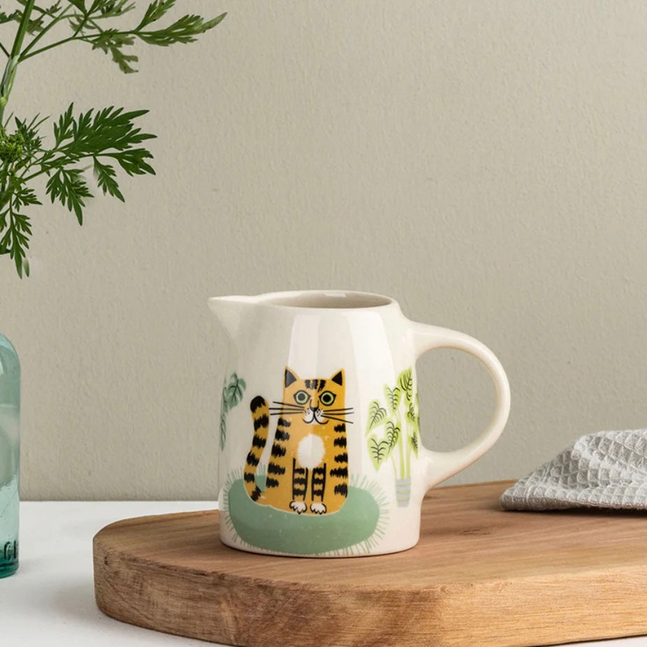 MINI CAT MILK JUG - Feather & Twigs