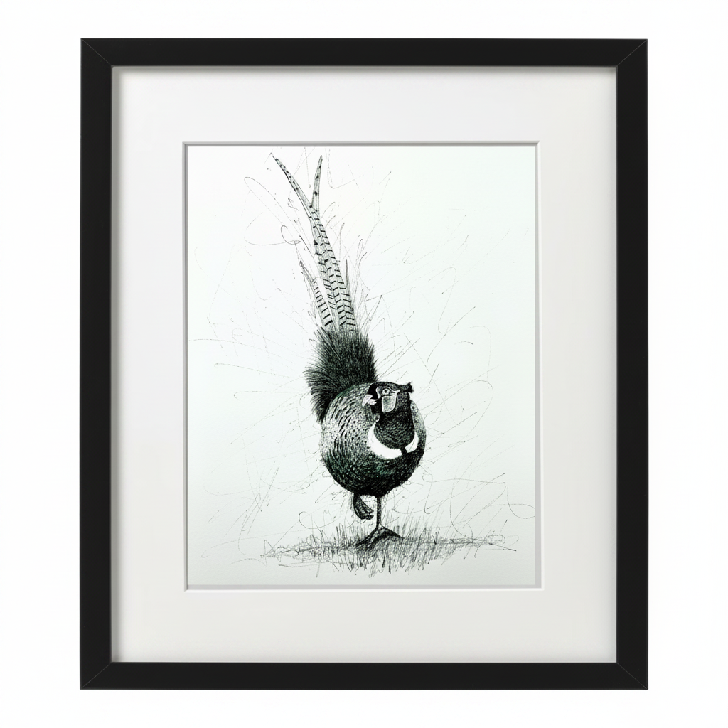 PHEASANT PEN & INK - LIMITED EDITION PRINT