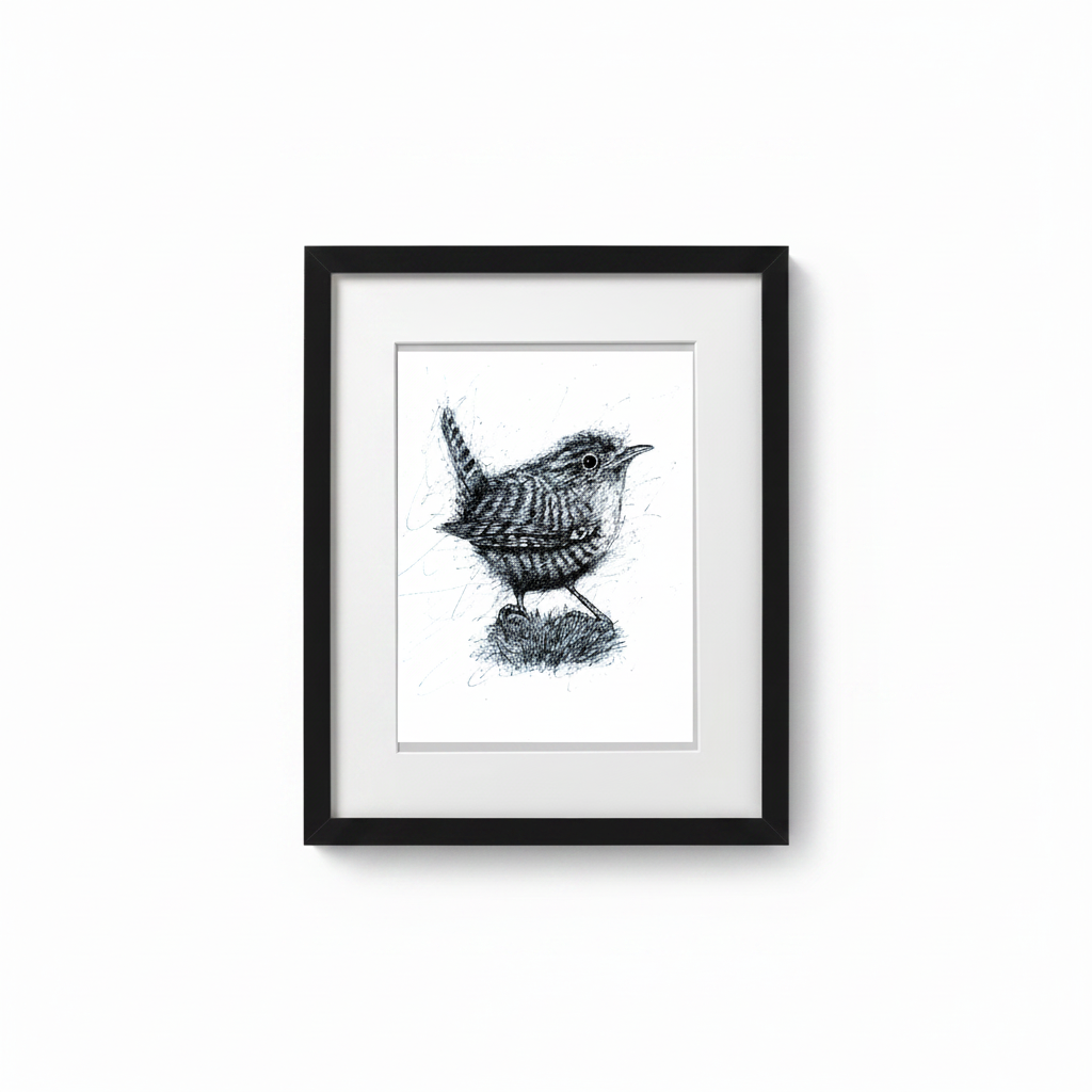 WREN PEN & INK - LIMITED EDITION PRINT