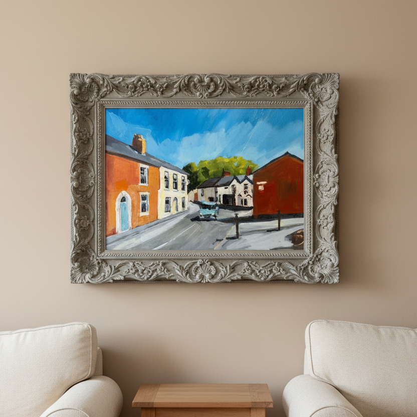 Croston Town Road No1 Original Oil by Zak Last, image of the classic oil bottle with label and cap.