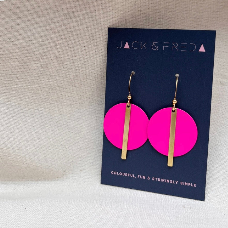 SOLAR EARRINGS - PINK