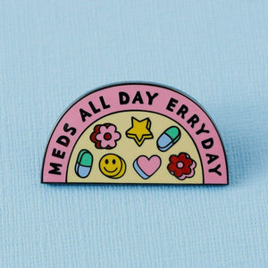 PUNKY ENAMEL PINS AND STICKERS - VARIOUS