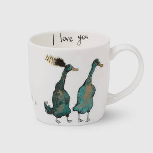 BONE CHINA MUGS BY ANNA WRIGHT - VARIOUS DESIGNS WITH MESSAGES