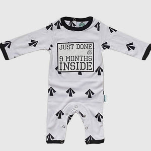 9 MONTHS INSIDE BABY GROW - 2 Designs