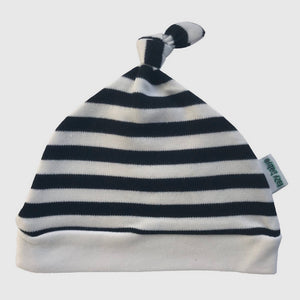 BABY HAT- BLACK AND WHITE STRIPES