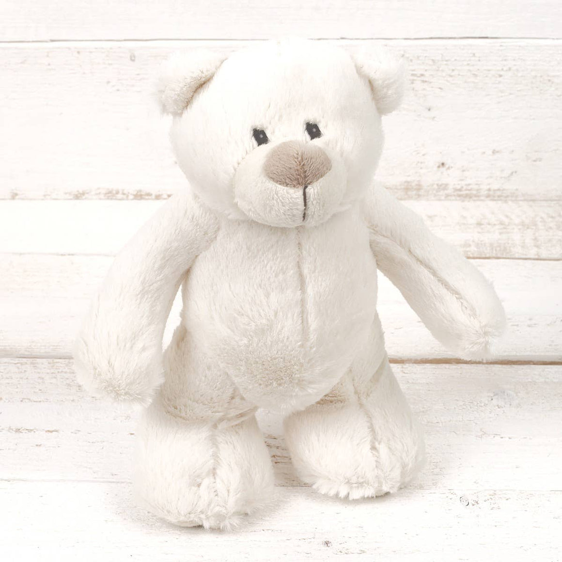 BEAR - CREAM PLUSH SOFT BABY TOY - 21.5cm - Feather & Twigs