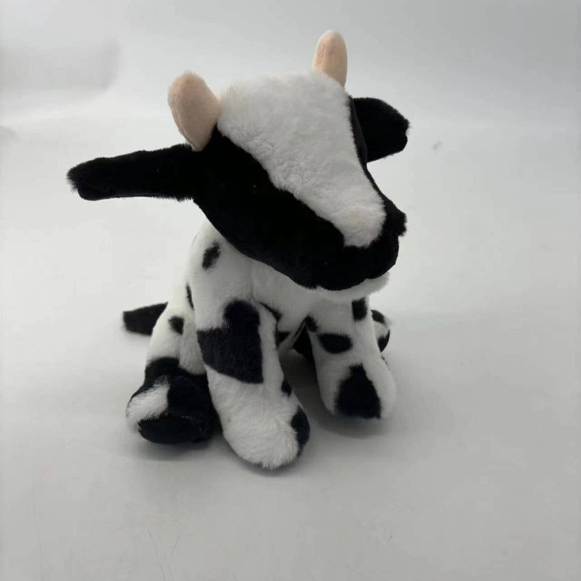 BLACK AND WHITE DAIRY COW -MINI SOFT PLUSH TOY - 11cm - Feather & Twigs